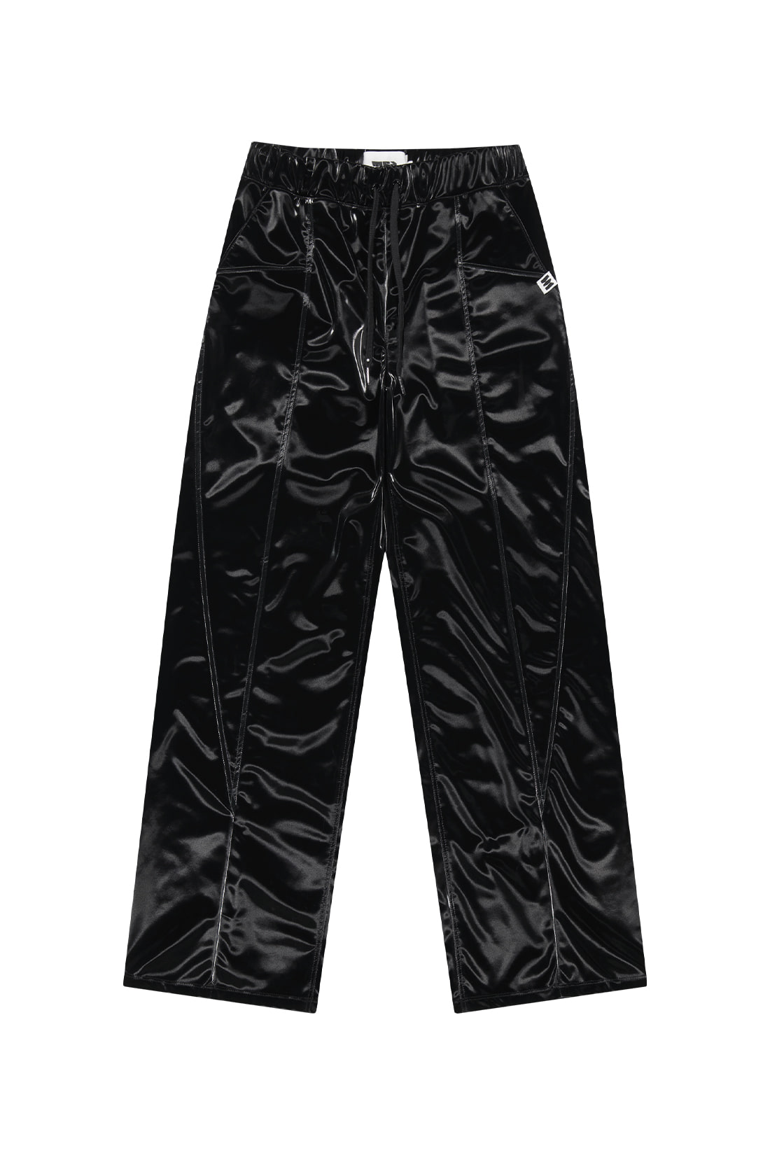 WIDE STRAIGHT FIT PANTS [BLACK]